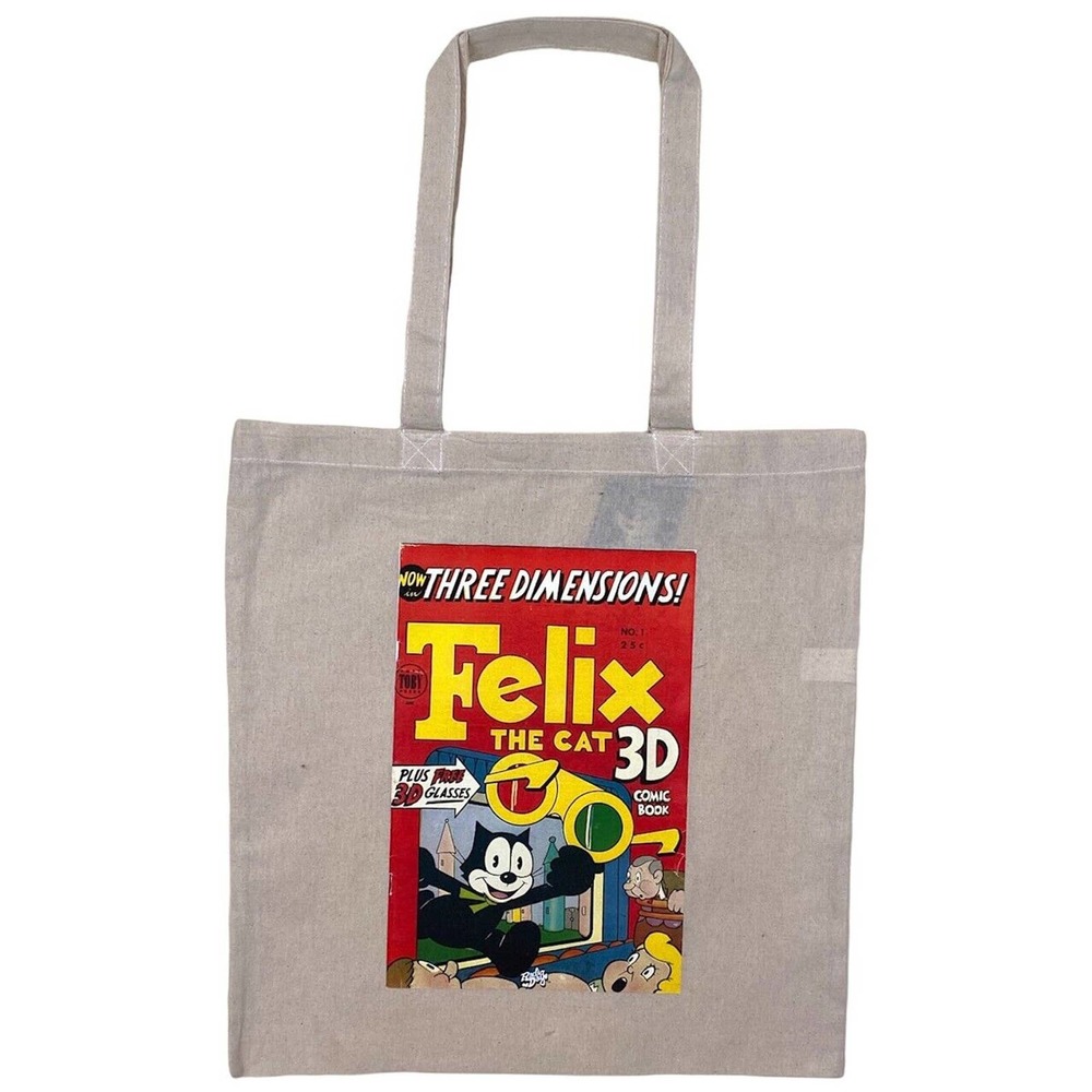 Felix The Cat Officially Licensed Retro Vintage Comic Book Graphic Tote Bag